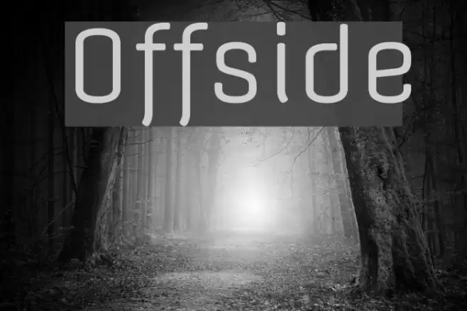 Offside Font examples