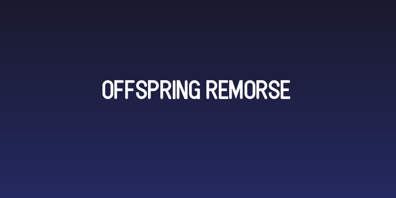 Offspring Remorse Social Header