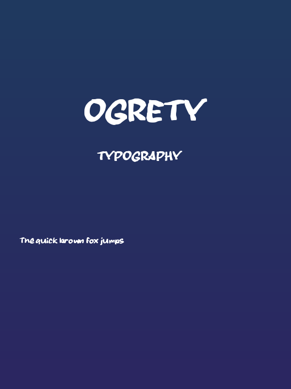 OGRETY Poster