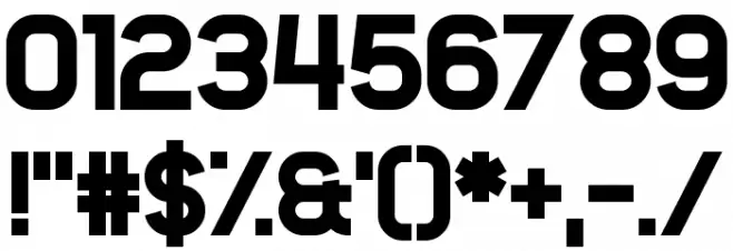 Oganesson Font OTHER CHARS