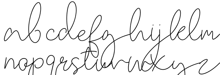 OgardySignature-Trial Font LOWERCASE