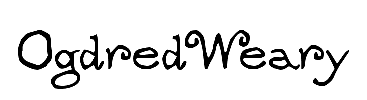 OgdredWeary  フリーフォントのダウンロード
