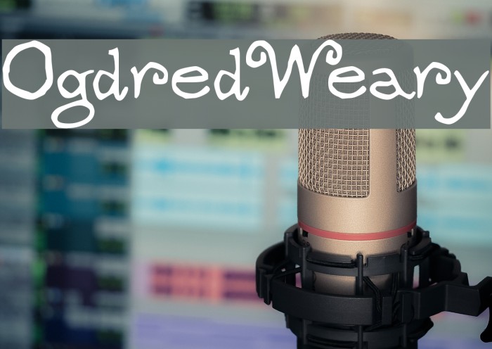 OgdredWeary Font examples