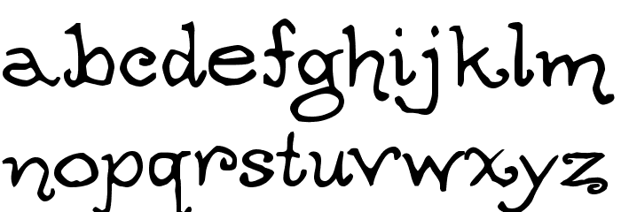 OgdredWeary Font LOWERCASE