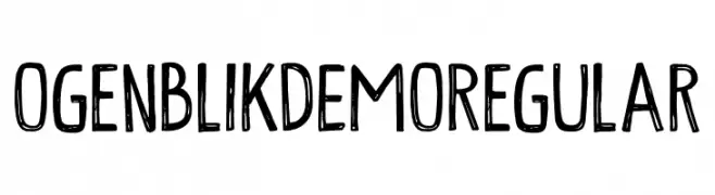 Ogenblik DEMO Regular  Fuentes Gratis Descargar