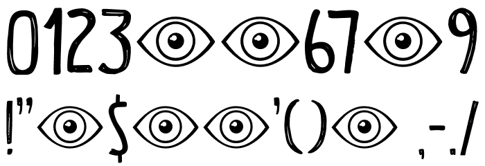 Ogenblik DEMO Regular Font OTHER CHARS