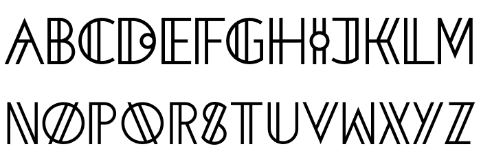 Ogham Font LOWERCASE