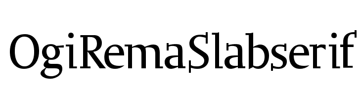 OgiRemaSlabserif  नि: शुल्क फ़ॉन्ट्स डाउनलोड