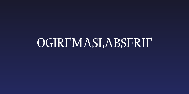OgiRemaSlabserif Social Header