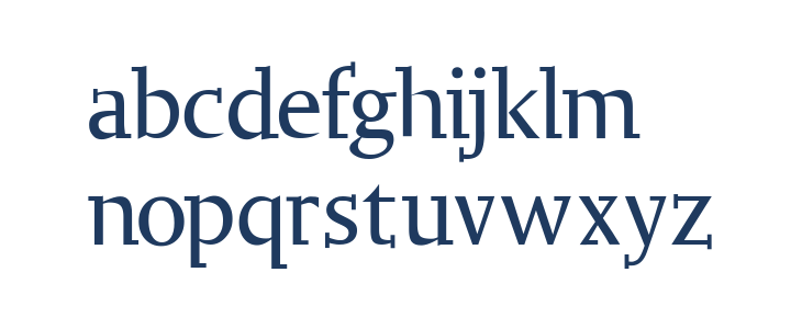 OgiRemaSlabserif Lowercase