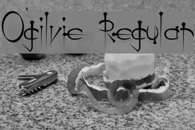 Ogilvie Regular Font examples