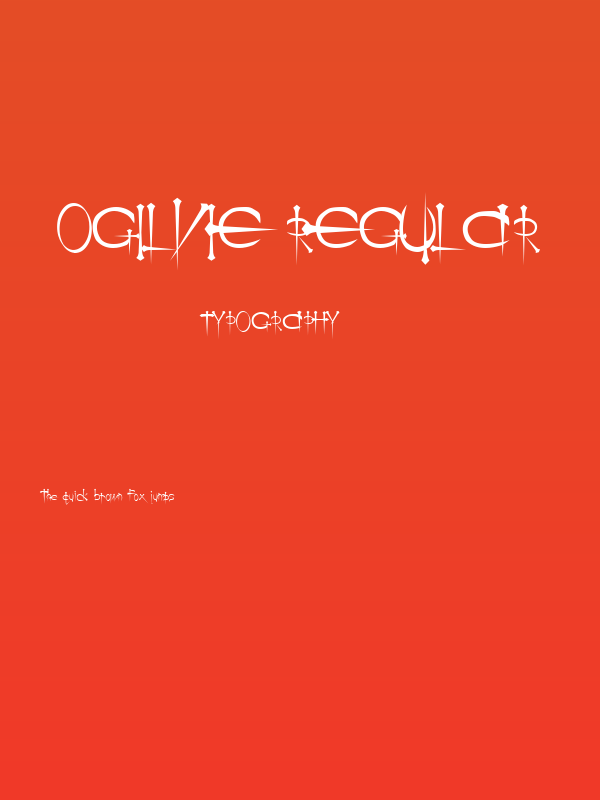 Ogilvie Regular Poster