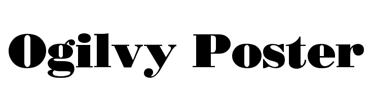 Ogilvy Poster  font caratteri gratis