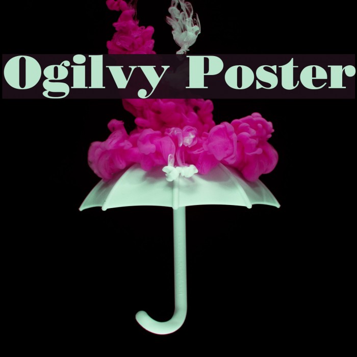 Ogilvy Poster Font examples