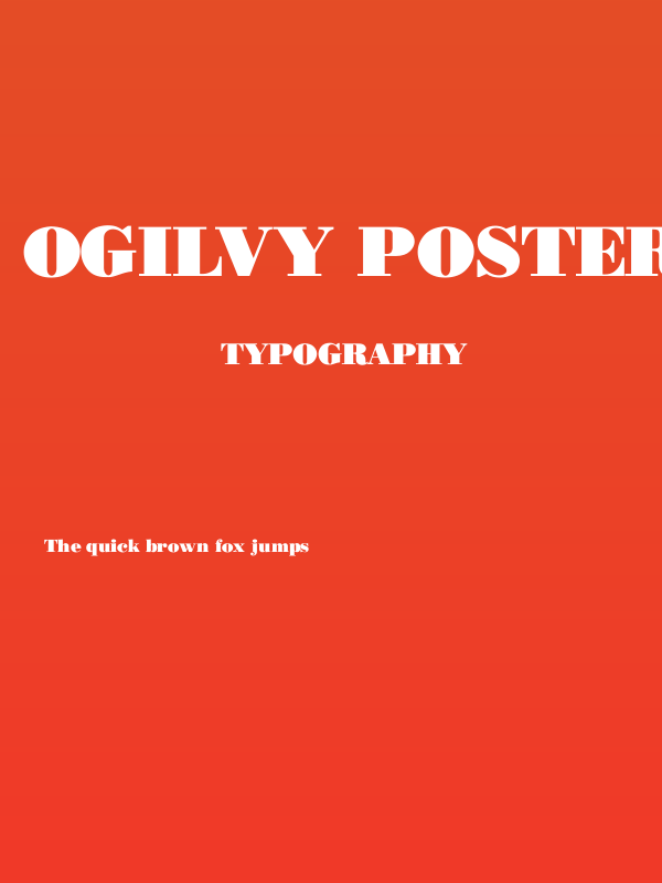Ogilvy Poster Poster