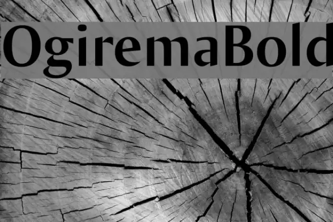 OgiremaBold Font examples