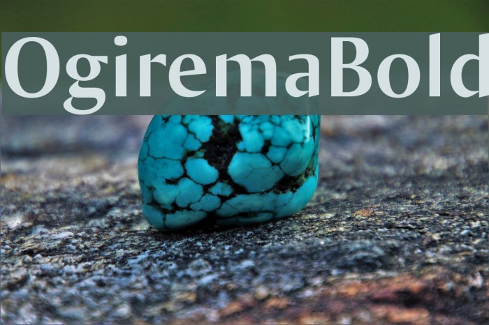 OgiremaBold Font examples