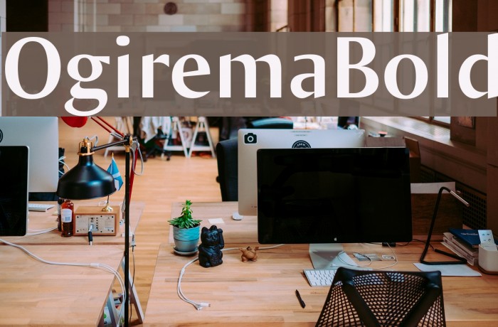 OgiremaBold Font examples