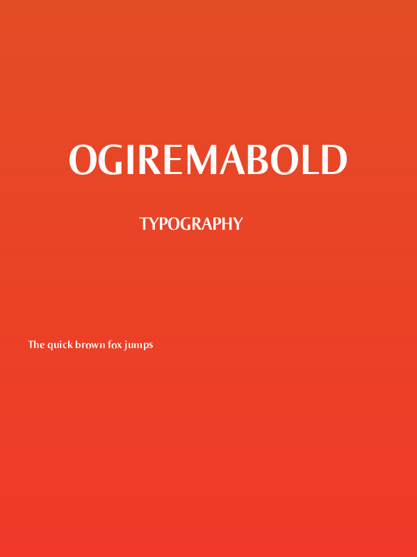 OgiremaBold Poster