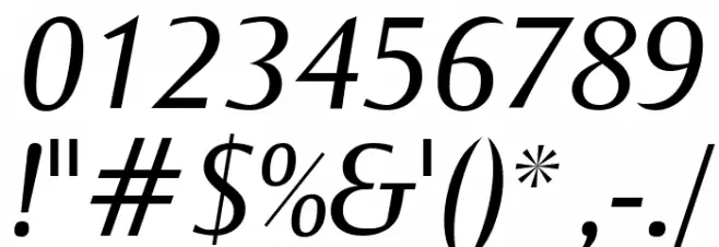 OgiremaItalic Font OTHER CHARS