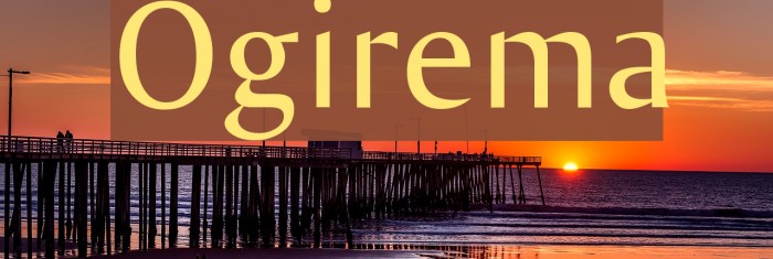 Ogirema Font examples