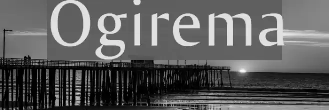 Ogirema Font examples