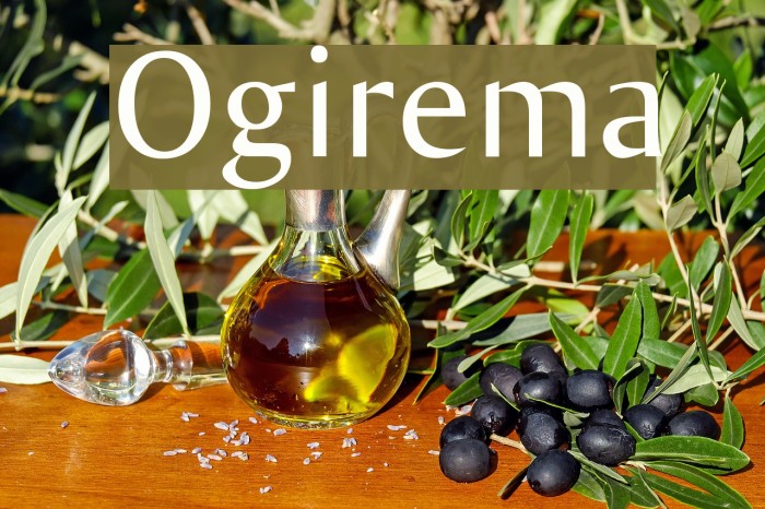Ogirema Font examples