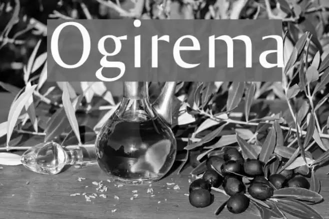 Ogirema Font examples