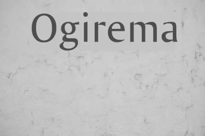 Ogirema Font examples