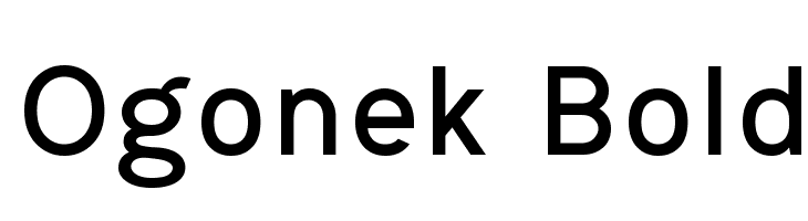 Ogonek Bold Font