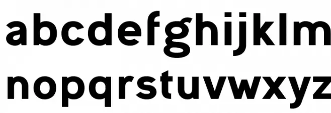 Ogonek Heavy Font Litere mici