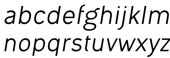 Ogonek Italic Font LOWERCASE