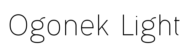 Ogonek Light Font