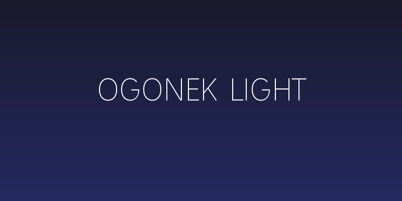 Ogonek Light Social Header