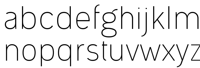 Ogonek Light Font LOWERCASE
