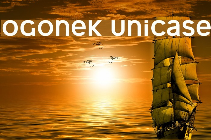 Ogonek Unicase Font examples