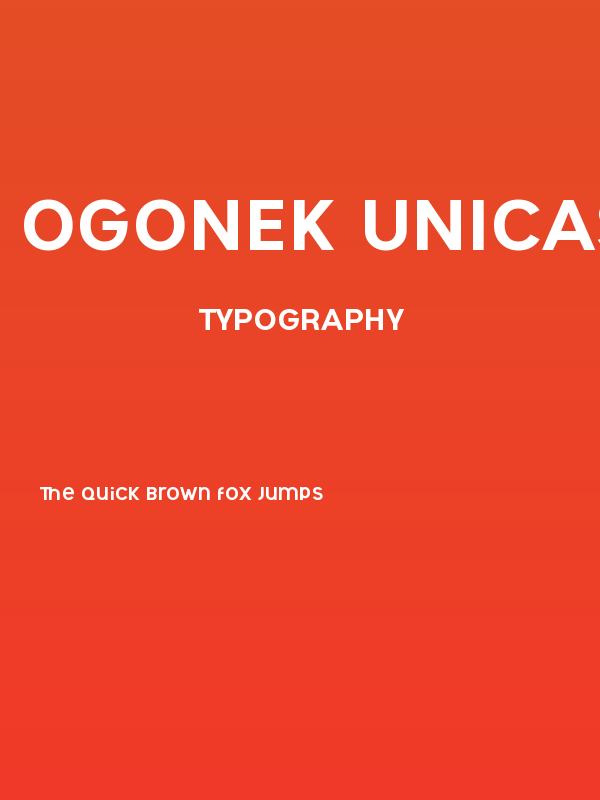 Ogonek Unicase Poster
