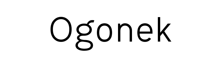 Ogonek  font caratteri gratis