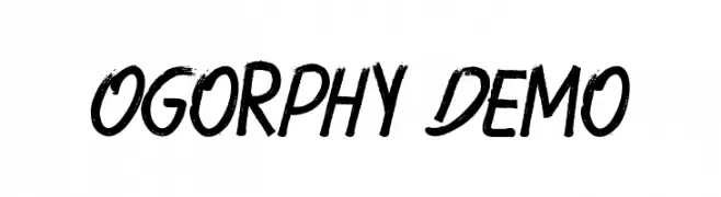 Ogorphy Demo  Frei Schriftart Herunterladen