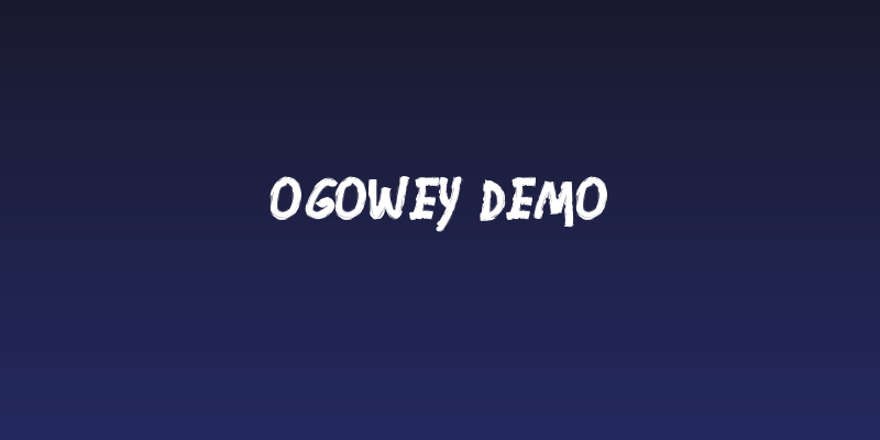 Ogowey Demo Social Header