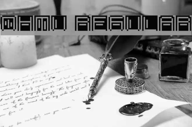 OHMU Regular Font examples