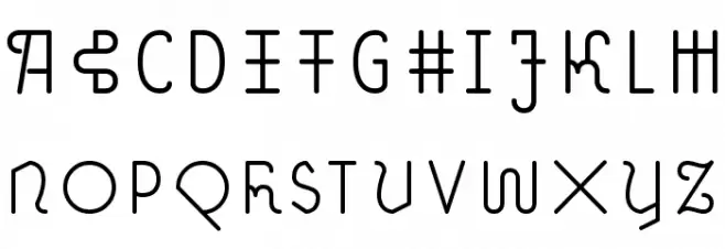 OHmygod Light 字体 大写