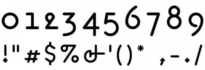 OHmygod Font OTHER CHARS