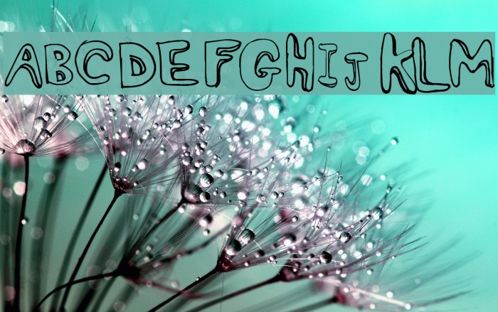 Oh Ashy Font examples