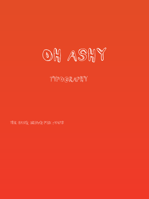 Oh Ashy Poster