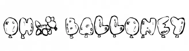 Oh, Balloney  フリーフォントのダウンロード