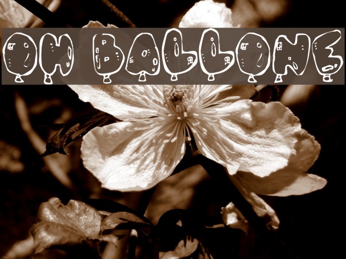 Oh, Balloney Font examples