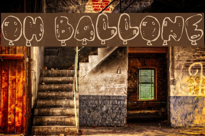 Oh, Balloney Font examples