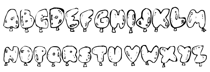 Oh, Balloney Font LOWERCASE