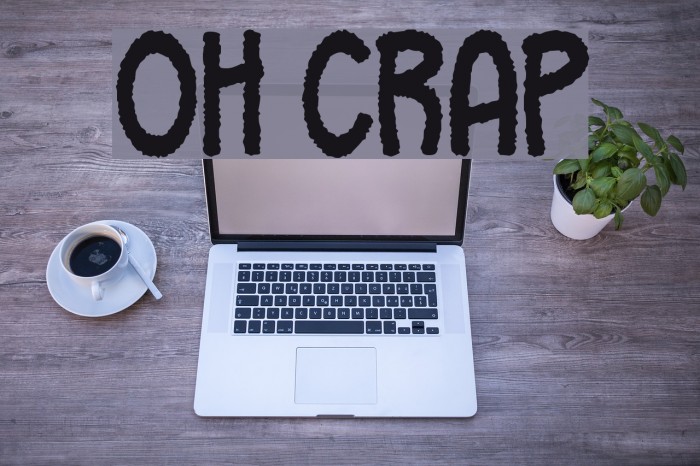 Oh Crap Font examples